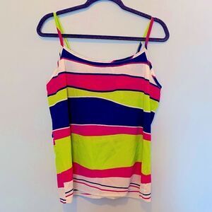 Geometric Silky Tank Top 